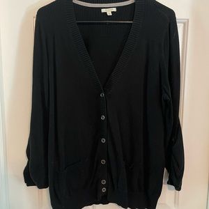 Black button up cardigan